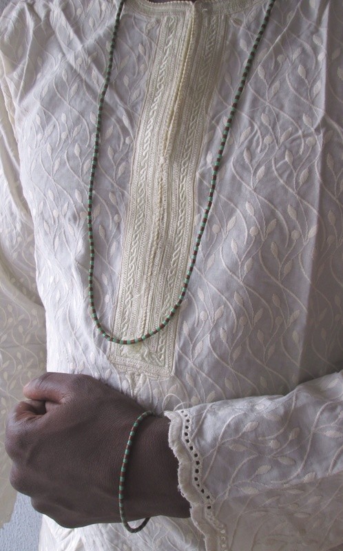 Bead - Cylinder Shaped Bead Necklace or Bracelet (Small)