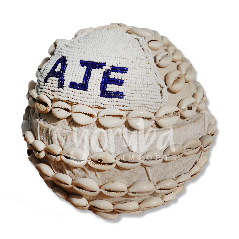Igba Aje - Cowrie and Bead Calabash for Aje