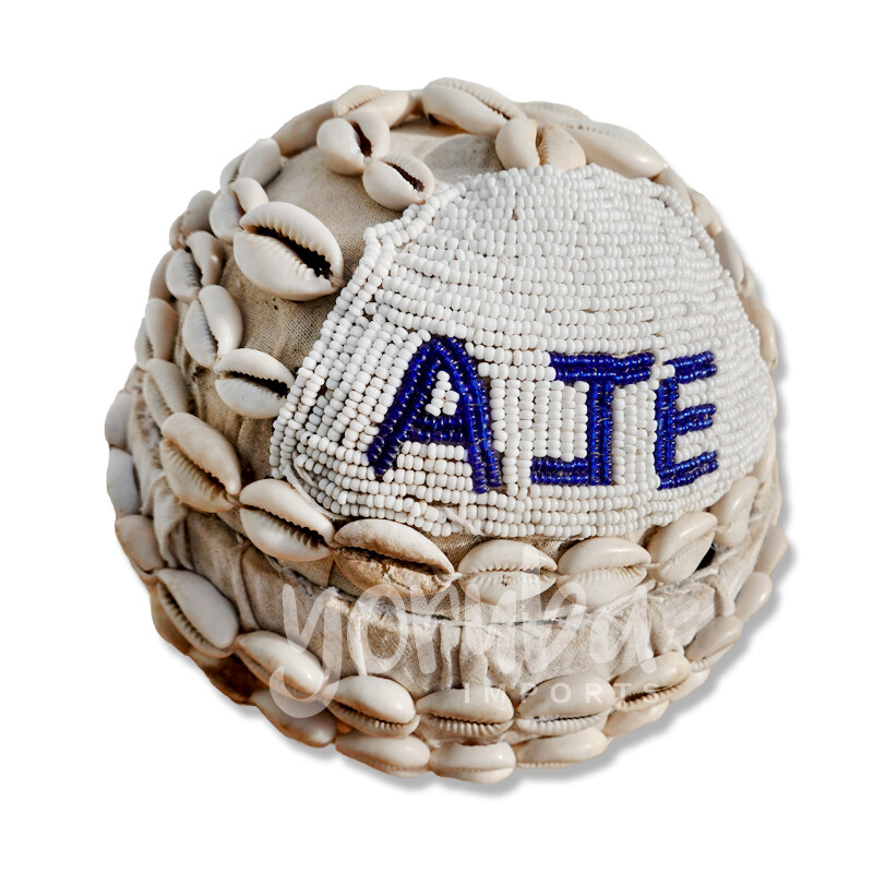 Igba Aje - Cowrie and Bead Calabash for Aje, Size: Small