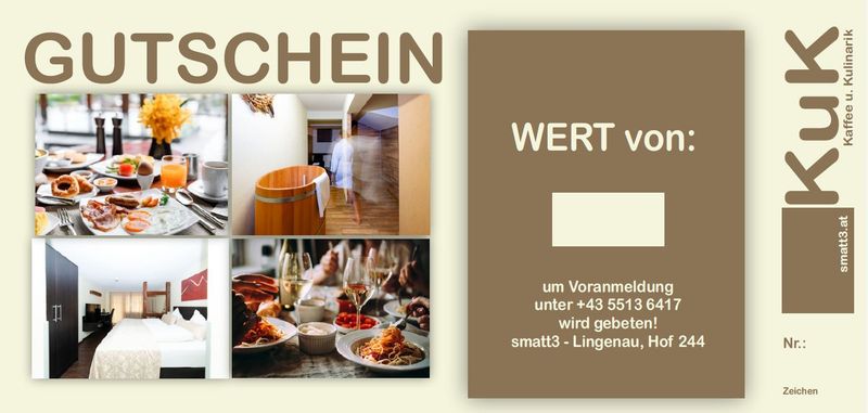 Gutschein (alle Leistungen) über 100.- Euro