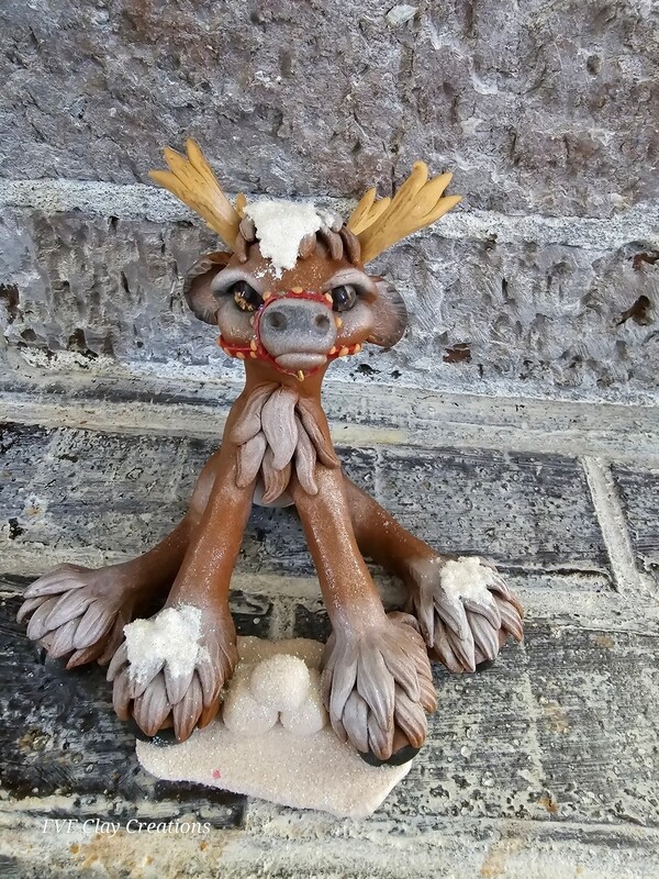 Snowball Fight deer pose 1