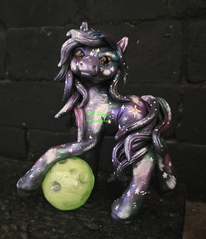 Galexy pony with moon