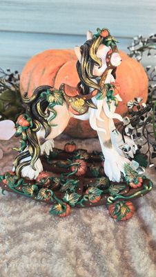 Fall gypsy  rocking horse with double rocker