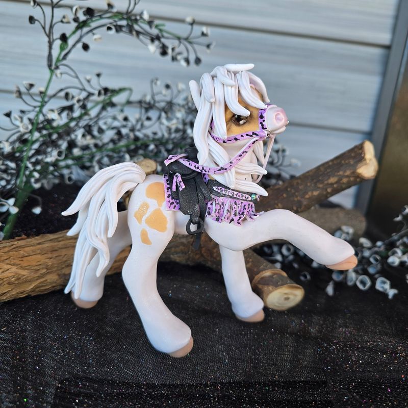 Palomino pinto western pony