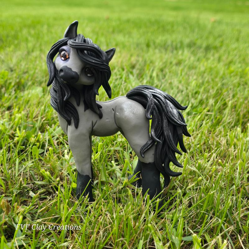 Simple grulla pony