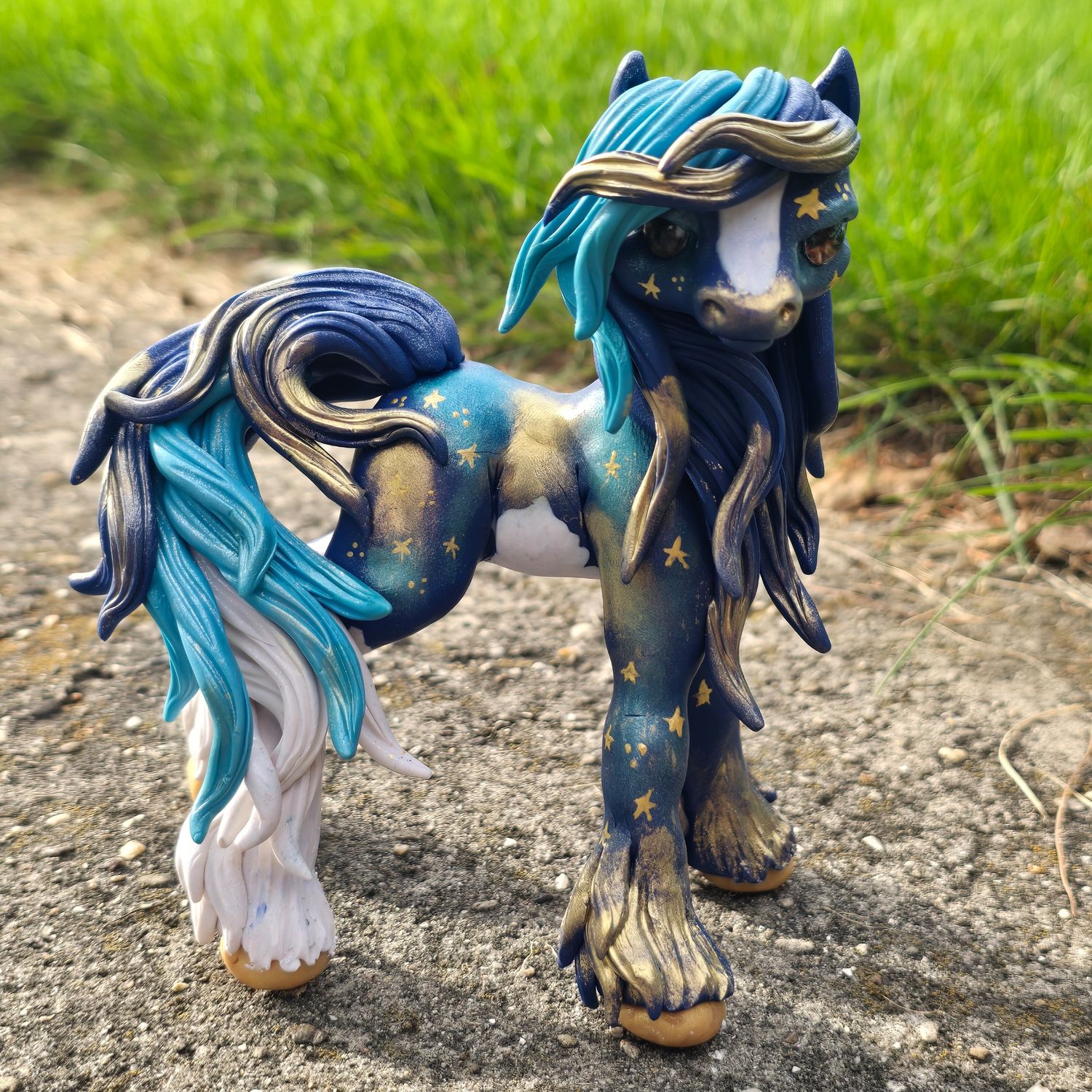 Blue pony