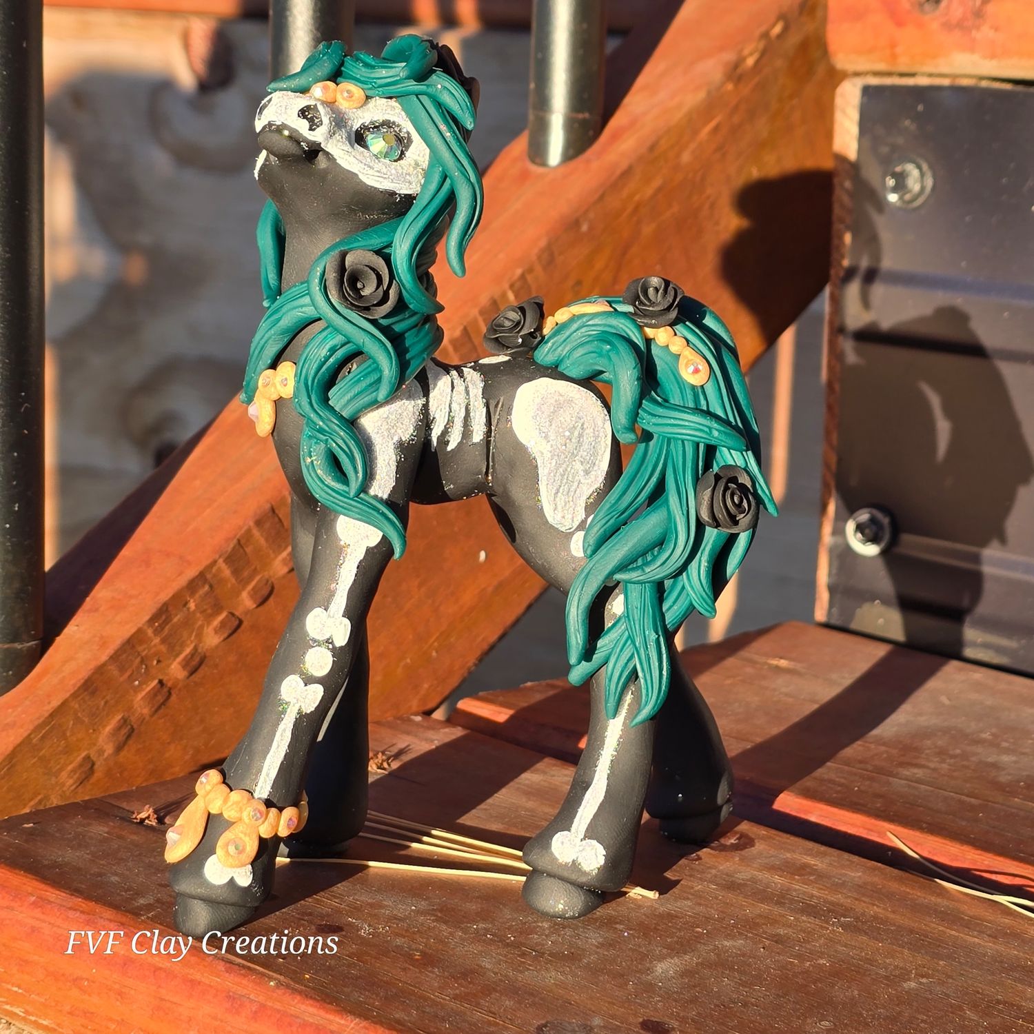 Skeleton pony