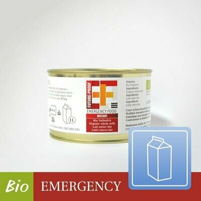 Convar EF Emergency Food Basic Bio Vollmilchpulver (120g ergibt 1 Liter) - [DE-ÖKO-039]