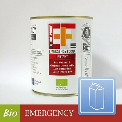 Convar EF Emergency Food Basic Bio Vollmilchpulver (350g ergibt 3 Liter) - [DE-ÖKO-039]