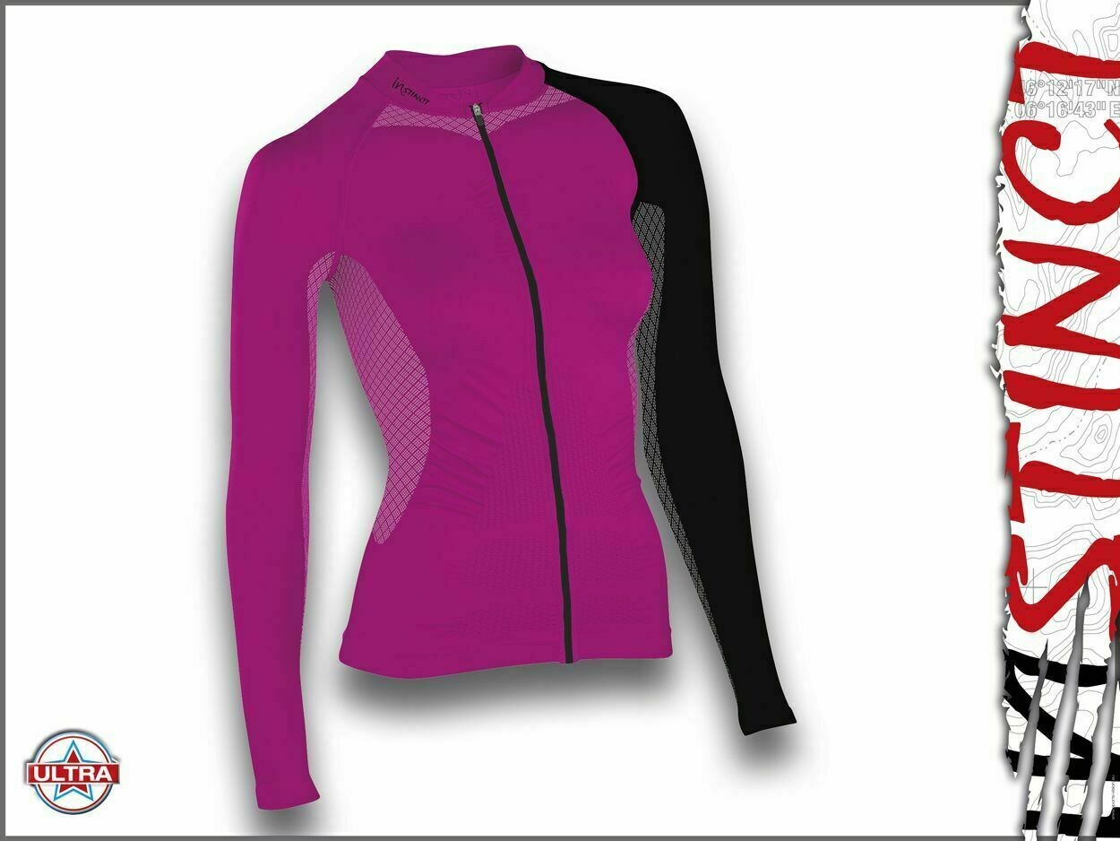 Instinct Sensation Ultra Long Sleeve Trail Shirt Magenta/Black
