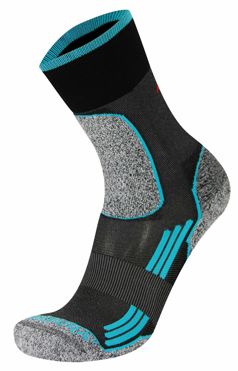 Rywan 1066 No Limit Walk Socks Wandersocken Black/Turquois