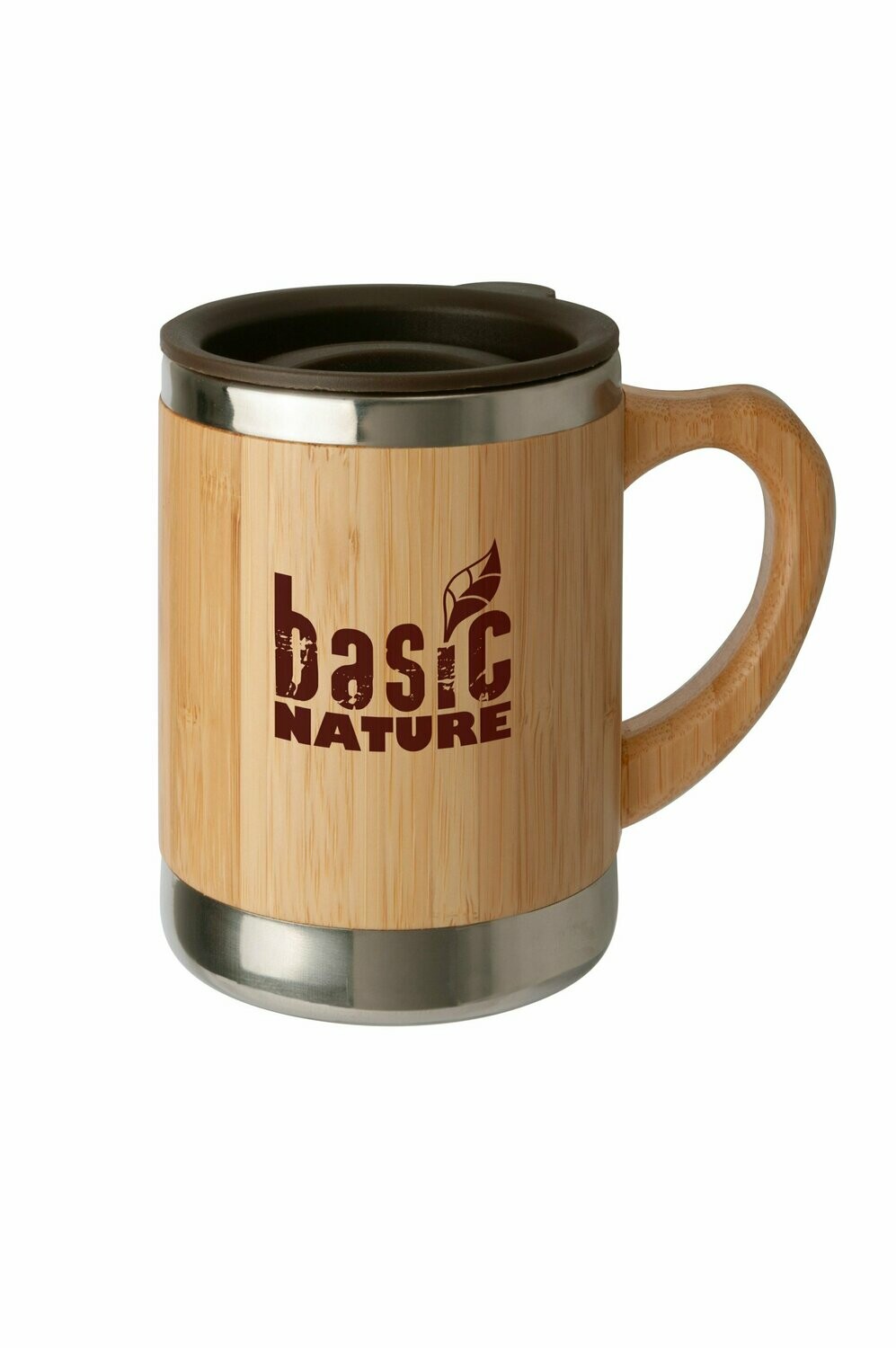 BasicNature Edelstahlbecher 'Bambus'