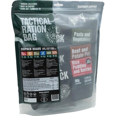 Tactical Foodpack Tactical Sixpack Bravo - 600 g Beutel Tactical Foodpack Tactical Sixpack Bravo - 600 g Beutel
