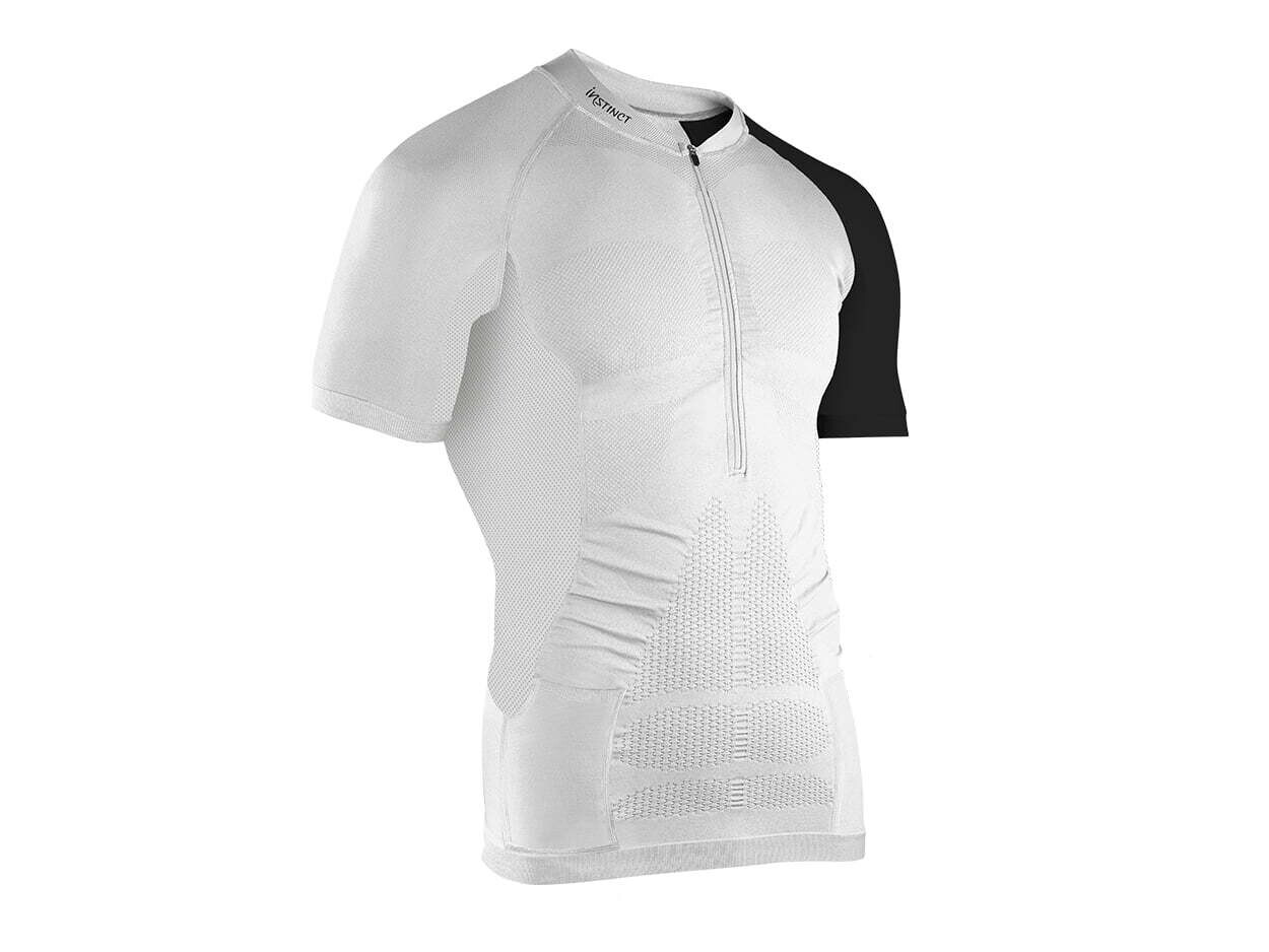 Instinct Sensation Ice Short Sleeve Trail Shirt  White/Black