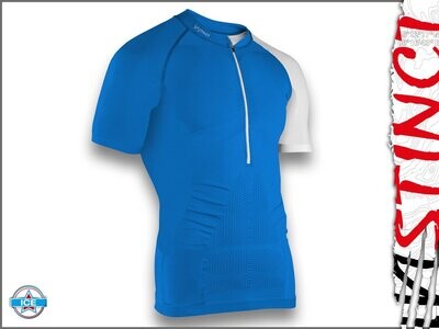Instinct Sensation Ice Short Sleeve Trail Shirt Blue/White