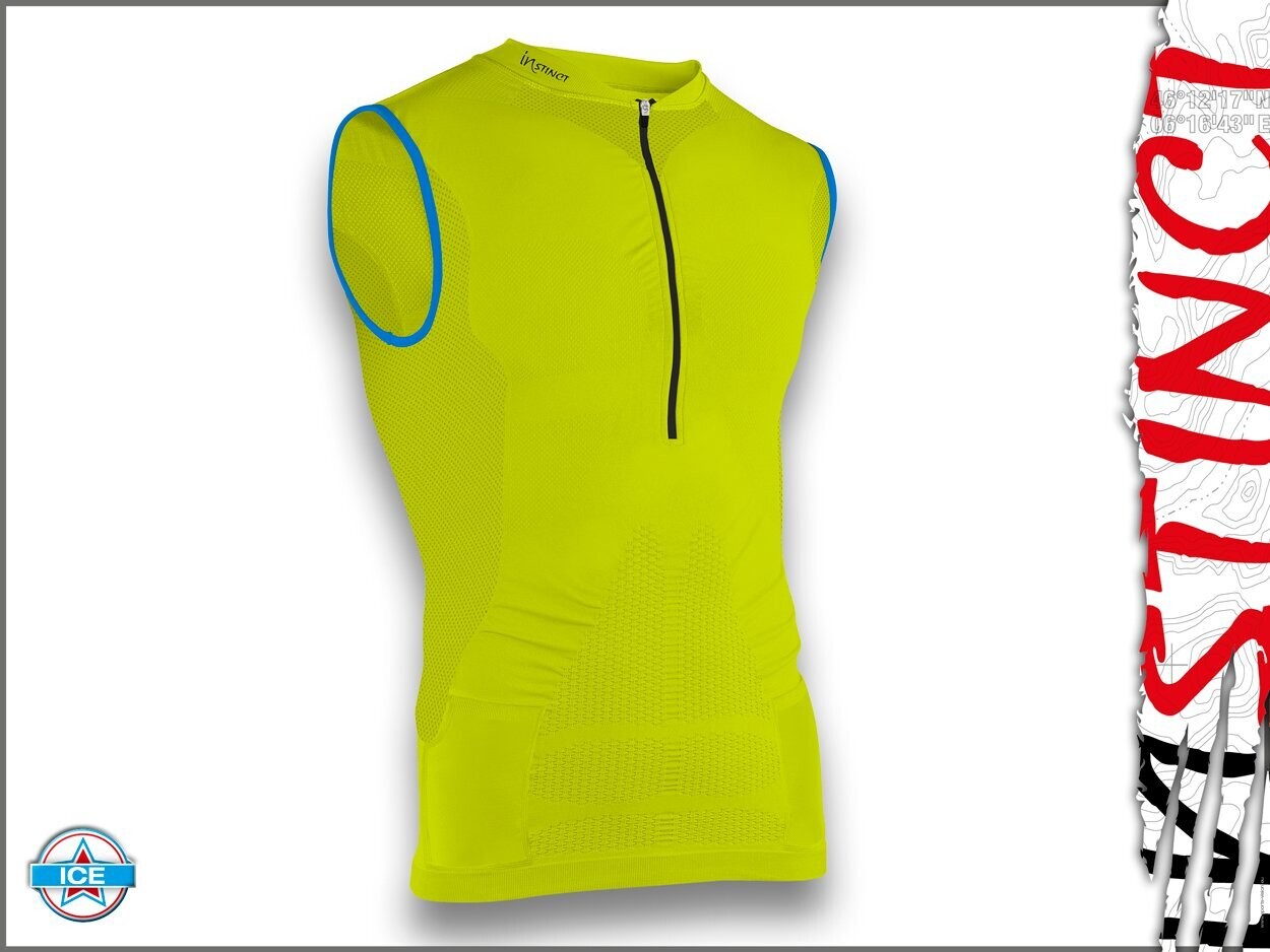 Instinct Sensation Ice Sleeveless Tank Top Lime/Blue, Größe: S/M