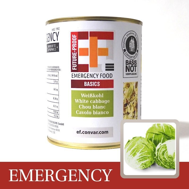 Convar EF Emergency Food Weisskohlflocken (220g) Convar EF Emergency Food Weisskohlflocken (220g)