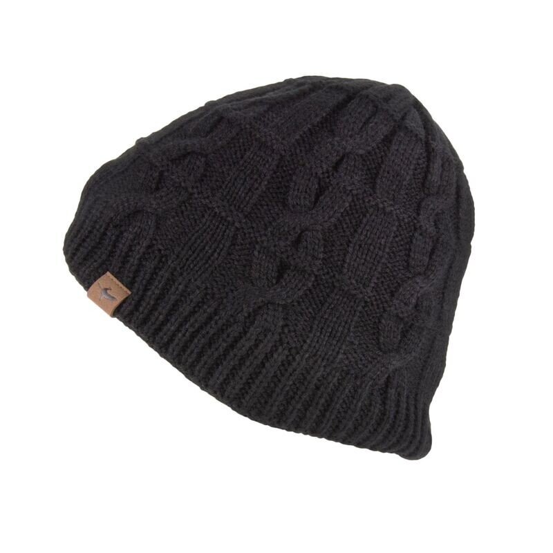 SealSkinz Waterproof Cold Weather Cable Knit Beanie Hat - black SealSkinz Waterproof Cold Weather Cable Knit Beanie Hat - black