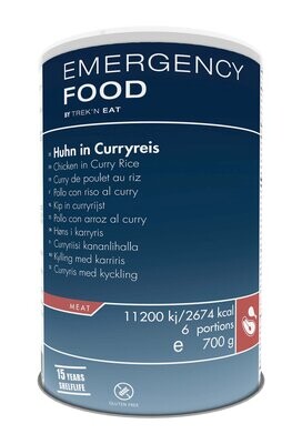 Trek'n Eat Emergency Food Huhn in Curry – 700g Dose
