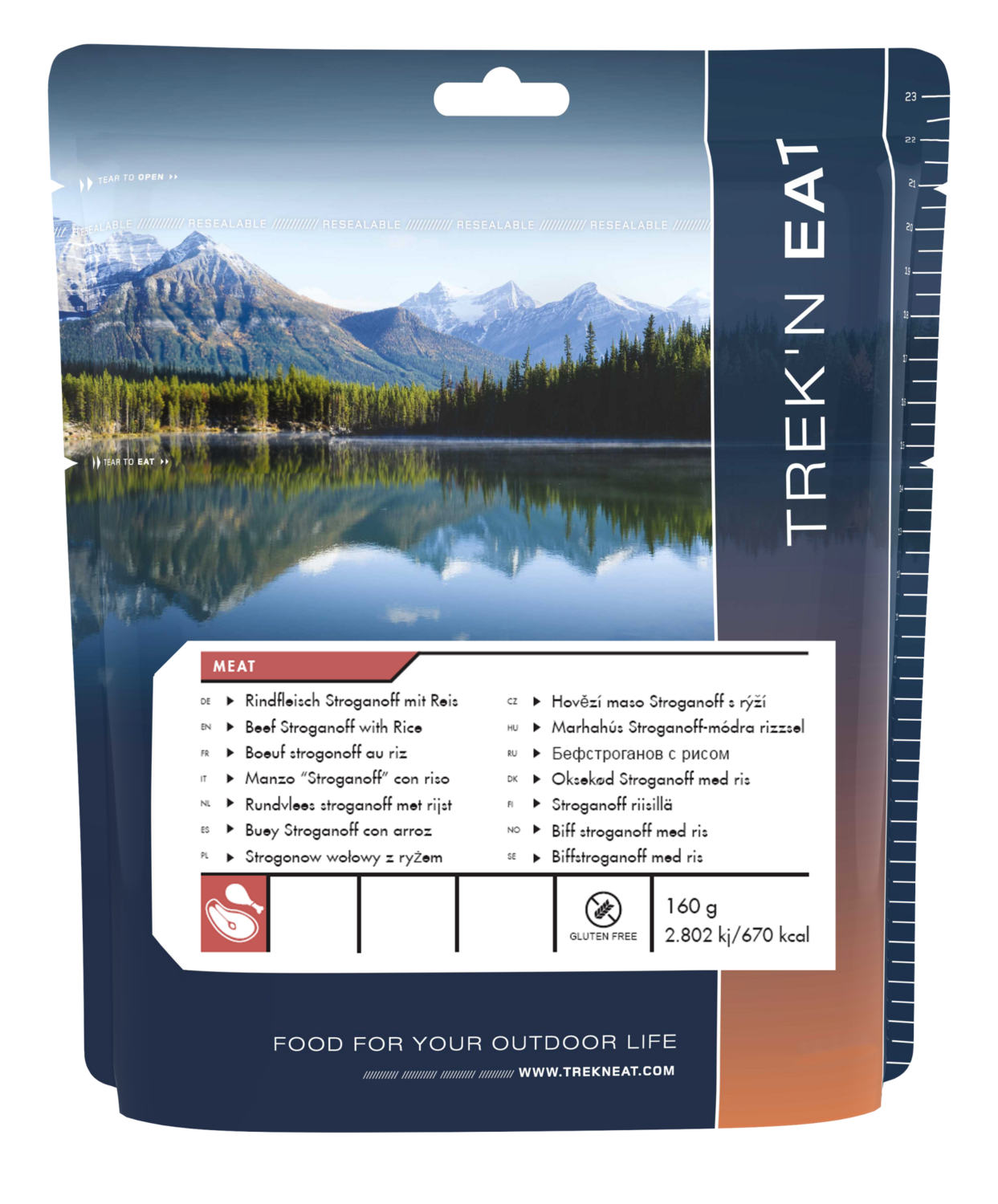 Trek'n Eat  Rindfleisch Stroganoff mit Reis– 160g