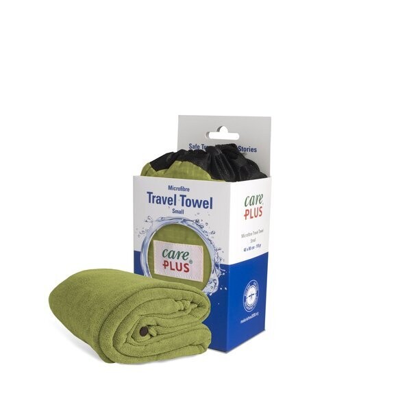 Care Plus Travel Towel Microfibre pesto - Reisehandtuch