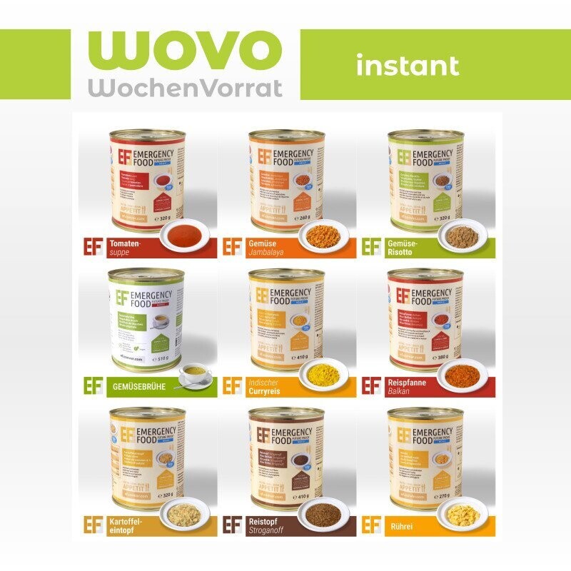 Convar WOVO Wochenvorrat Instant - 7 Tage Notvorrat
