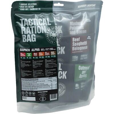 Tactical Foodpack Tactical Sixpack Alpha - 595 g Beutel Tactical Foodpack Tactical Sixpack Alpha - 595 g Beutel