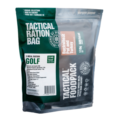 Tactical Foodpack 3 Meal Ration Golf - 917g Beutel