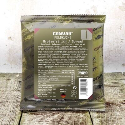 CONVAR Feldküche Brotaufstrich / Geschmack: Leberwurst (60g)