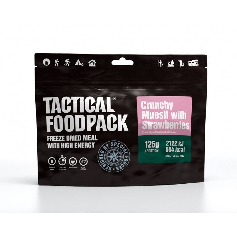 Tactical Foodpack Crunchy Muesli with Strawberries  - 125 g Beutel