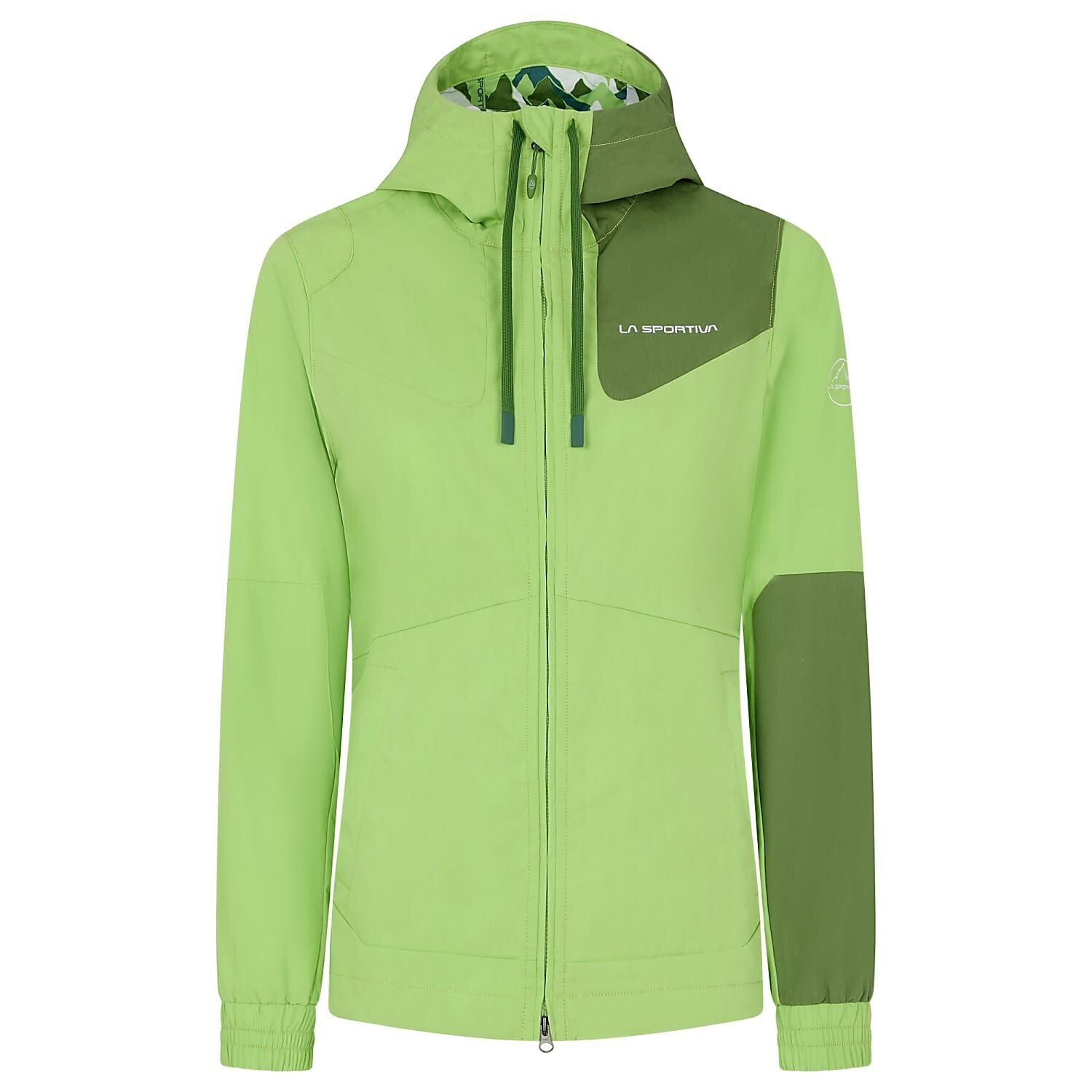 La Sportiva W Wander Jacket, Lime Green - Kale, Größe: S