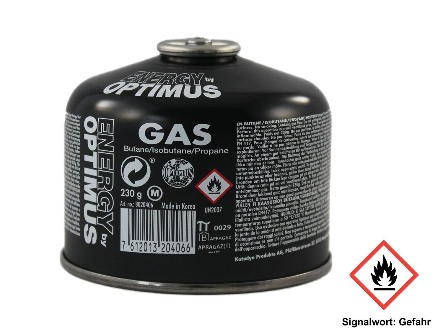 Optimus Gas Tactical - Gaskartusche Butan/Isobutan/Propan  230g