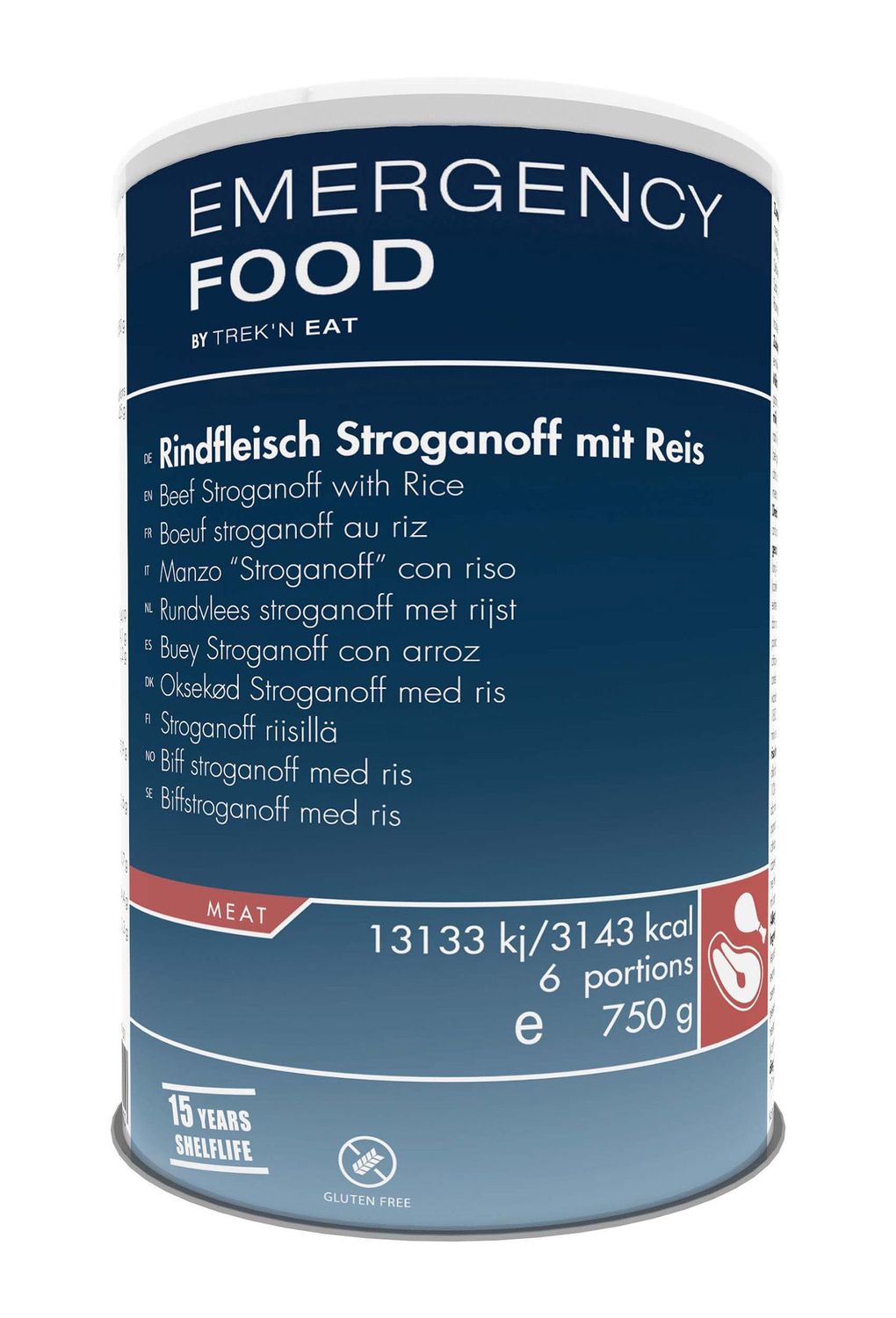 Trek'n Eat Emergency Food Rindfleisch Stroganoff mit Reis– 750g Dose