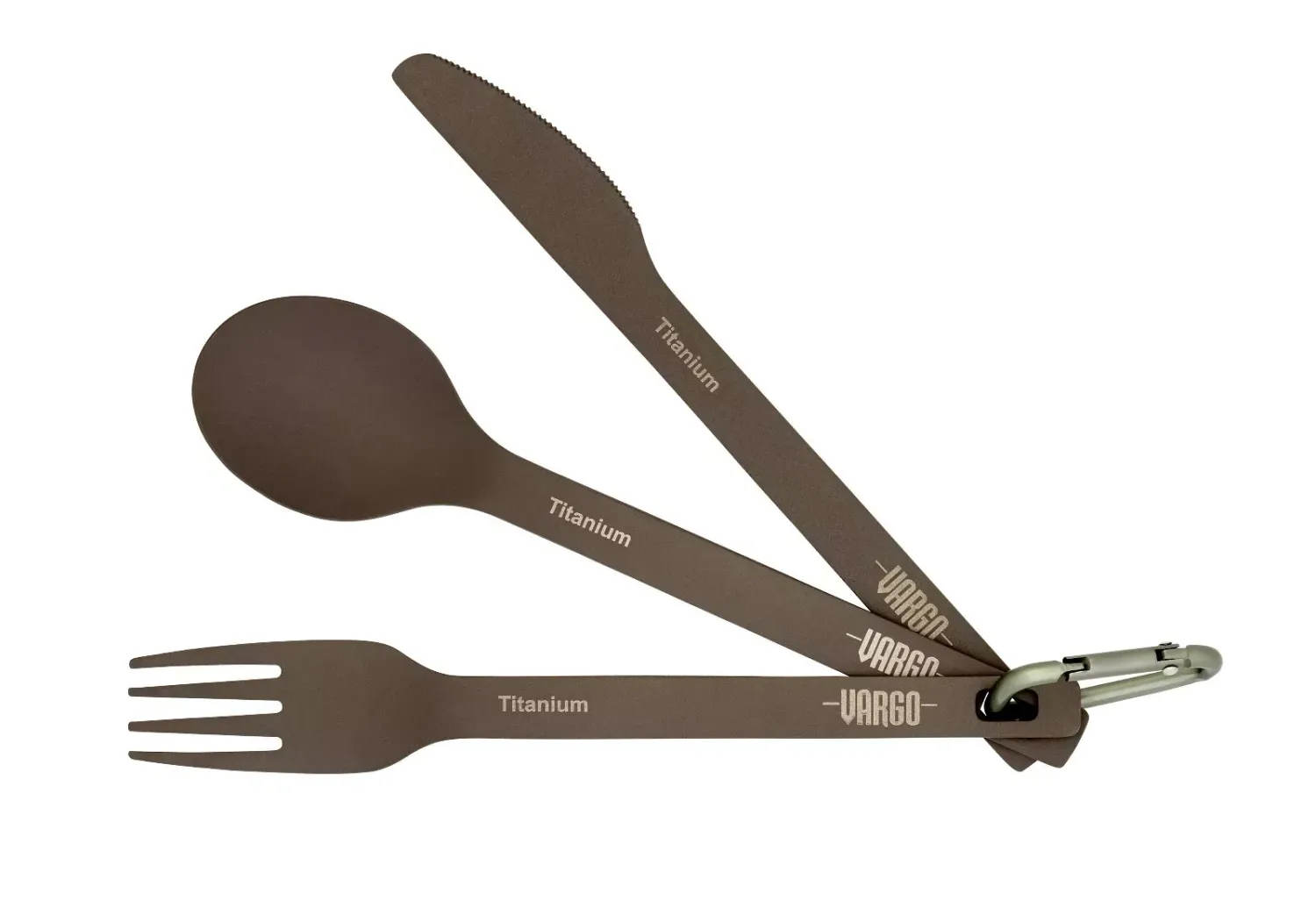 Vargo Titan Besteckset 'ULV' Dreiteilig - Camping, Outdoor, Trekking