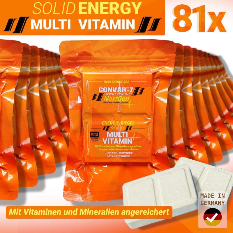 (21,60€/kg) CONVAR-7 NextGen Energy Bar - Multi Vitamin - 81 x120g