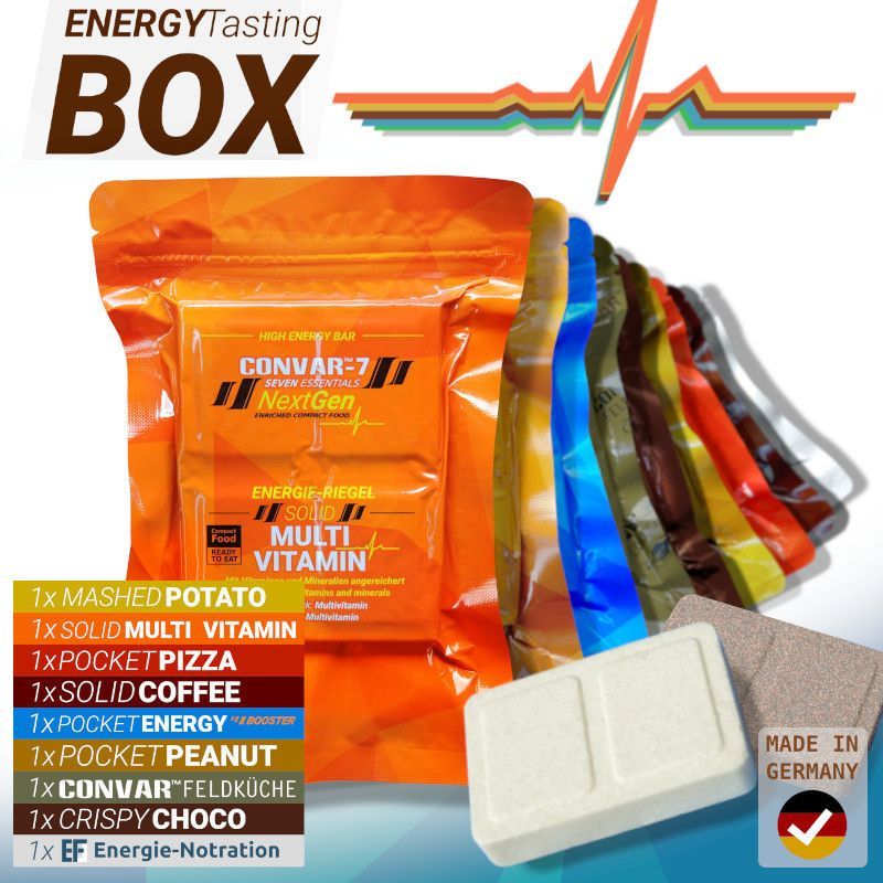 CONVAR-7 NextGen Energy Bar - Tasting Box - 9 x 120g