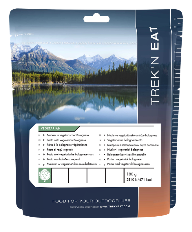 Trek'n Eat – Nudeln in vegetarischer Bolognese 180g