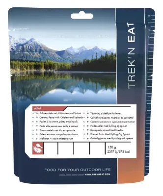Trek'n Eat Sahnenudeln mit Hühnchen und Spinat 150g