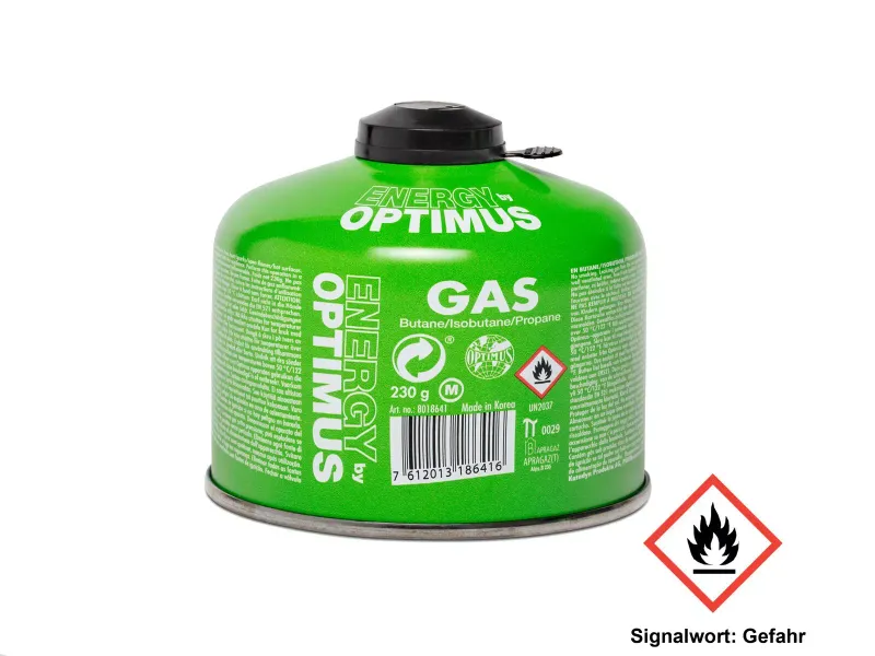 Optimus Gas  - Gaskartusche Butan/Isobutan/Propan  230g