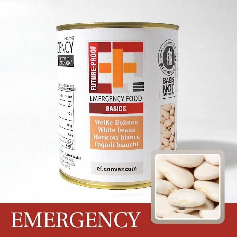 Convar EF Emergency Food  Weiße Bohnen (400g)