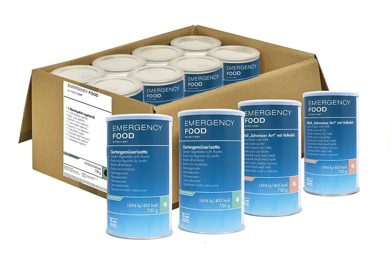 Trek'n Eat Emergency Food 1 Monatspaket - vegetarisch