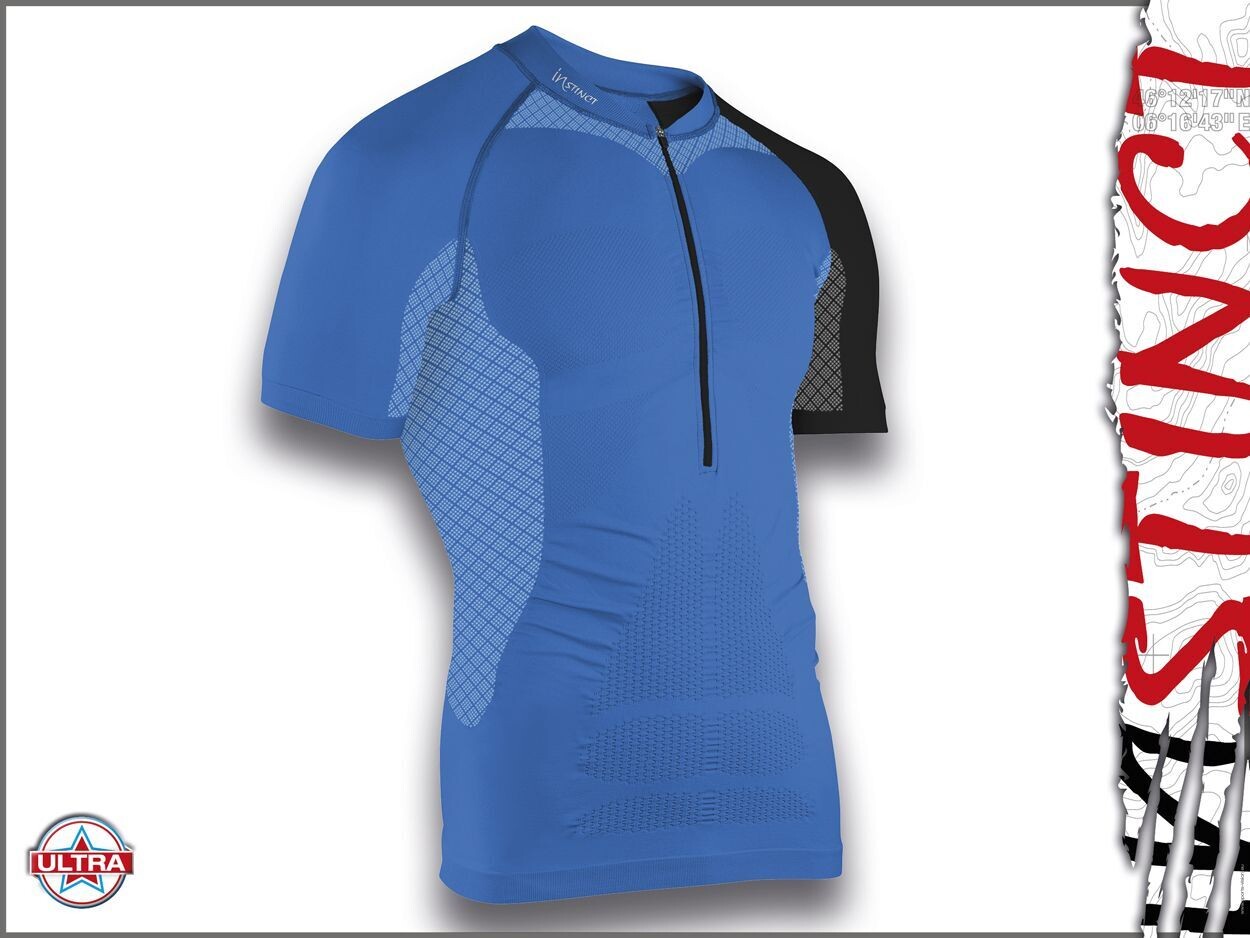 Instinct Sensation Ultra Short Sleeve Trail Shirt Blue/Black Instinct Sensation Ultra Short Sleeve Trail Shirt Blue/Black