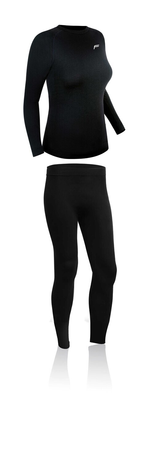 F-Lite Superlight Damen-Funktionswäscheset, Skiunterwäsche, schwarz F-Lite Superlight Damen-Funktionswäscheset, Skiunterwäsche, schwarz