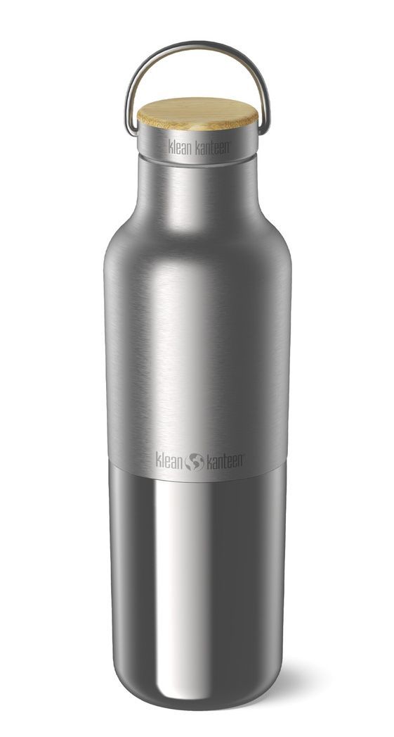 Klean Kanteen® Edelstahl Isolierflasche Rise Reflect mit Bambus Loop Cap 592ml/20oz