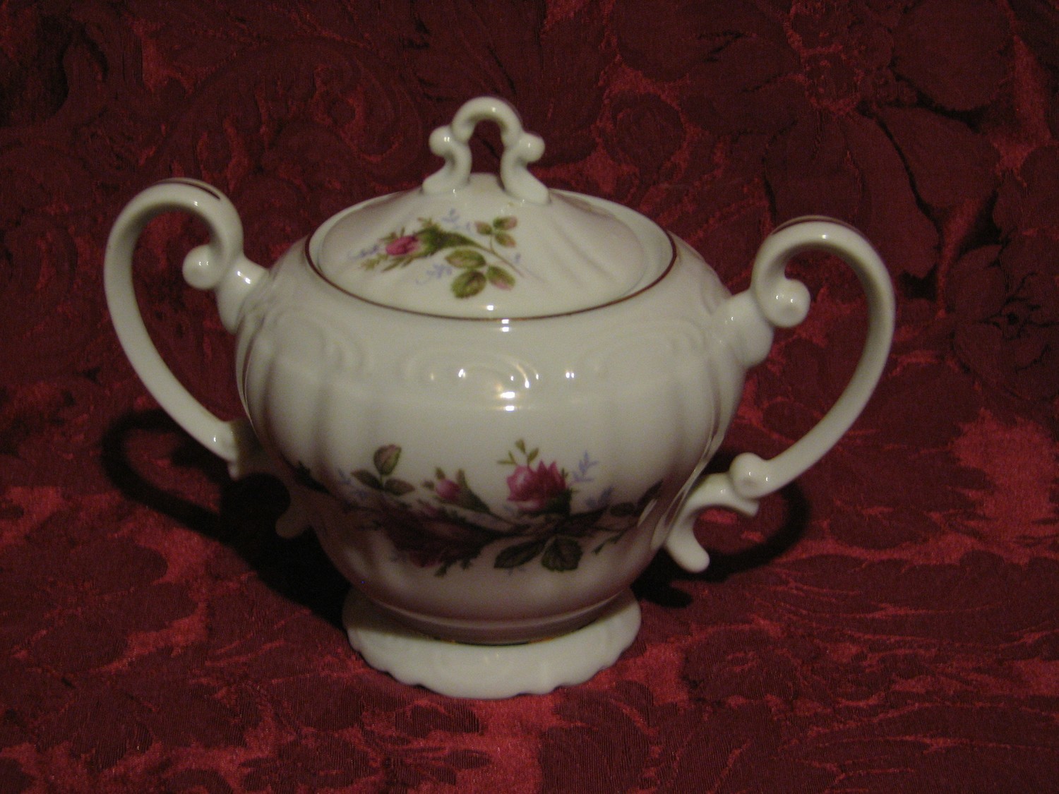 Fine China of Japan, Royal Rose, Sugar Bowl W/Lid