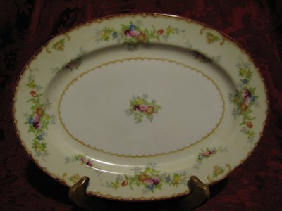 STS of Japan Vintage 12" Serving Platter, Made by, Hand Painted