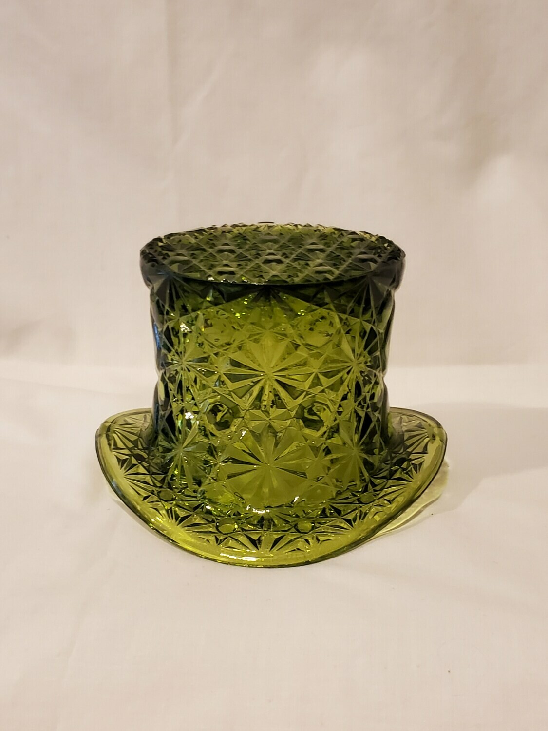 Topper Top Hat, Daisy and Button Green by Smith Glass