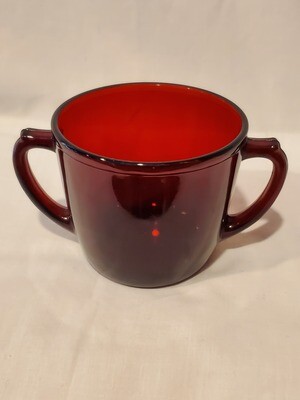 Anchor Hocking Royal Ruby Red Sugar, Plain Pattern