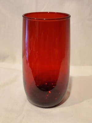 Anchor Hocking Royal Ruby Red 5" Cordial, Ice Tea Glasses, Plain Pattern