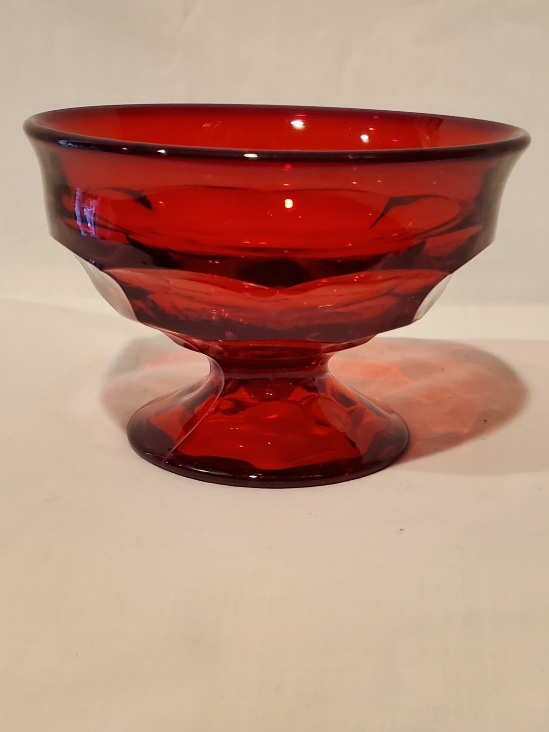 Georgian Ruby Red, Footed Champagne Sherbet by Viking
